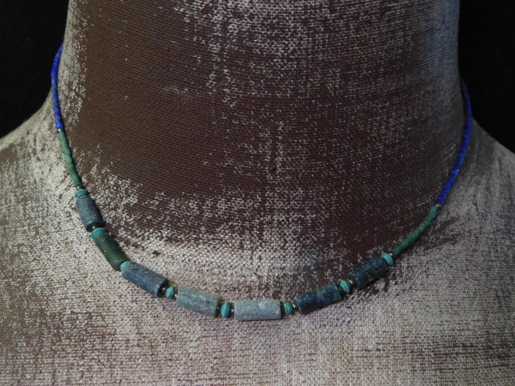 MIXED STONE NECKLACE ROCK STONE LAPIDARY SPECIMEN: MIXED STONE NECKLACE ROCK STONE LAPIDARY SPECIMEN — Part of our Discover Vintage Vault, Crystals and Gems auction at HATMAN'S Auctions! Please see photos for measurements and condition. YES, we
