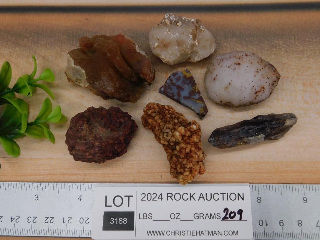 MIXED ROUGH LOT ROCK STONE LAPIDARY SPECIMEN - 3