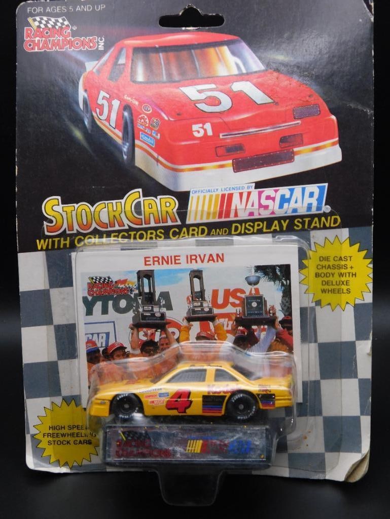 NASCAR Ernie Irvan Stock Car Collectible in Packaging: NASCAR Ernie Irvan Stock Car Collectible in Packaging — Part of our Discover Vintage Vault, Crystals and Gems auction at HATMAN'S Auctions! Please see photos for measurements and condition. YES, we