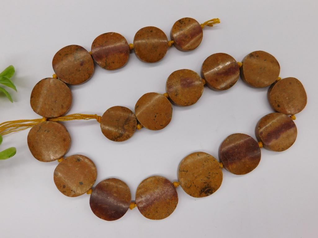 STONE BEADS ROCK STONE LAPIDARY SPECIMEN: STONE BEADS ROCK STONE LAPIDARY SPECIMEN — Part of our Discover Vintage Vault, Crystals and Gems auction at HATMAN'S Auctions! Please see photos for measurements and condition. YES, we have in-house