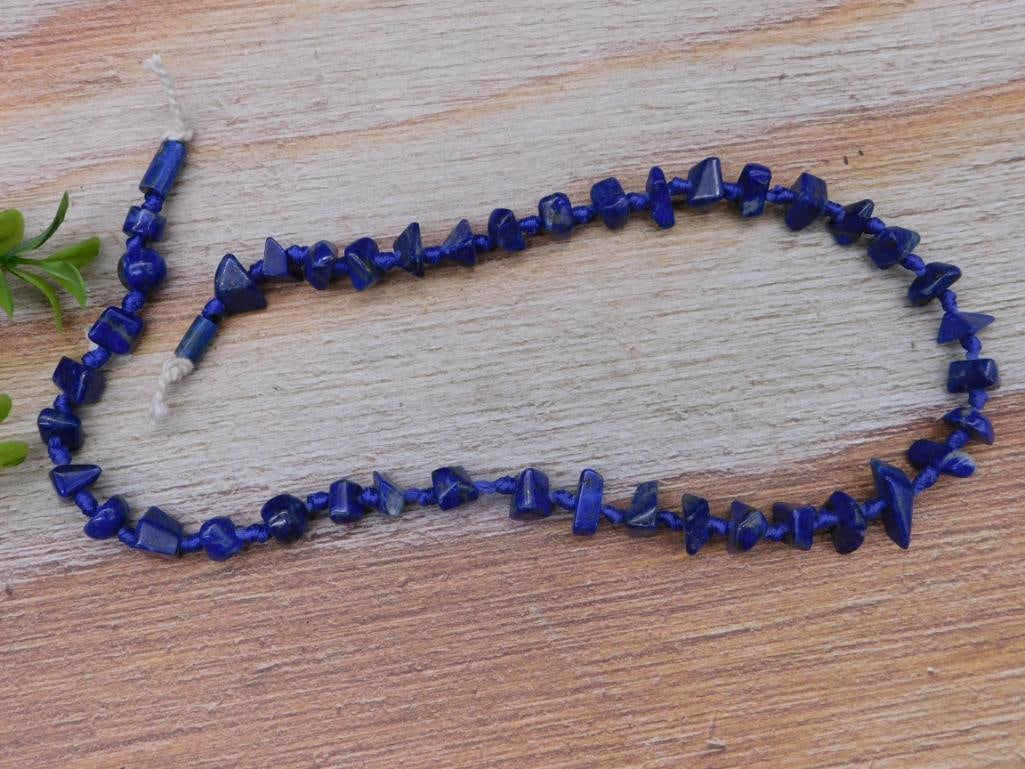 LAPIS LAZULI BEADS ROCK STONE LAPIDARY SPECIMEN: LAPIS LAZULI BEADS ROCK STONE LAPIDARY SPECIMEN — Part of our Discover Vintage Vault, Crystals and Gems auction at HATMAN'S Auctions! Please see photos for measurements and condition. YES, we have