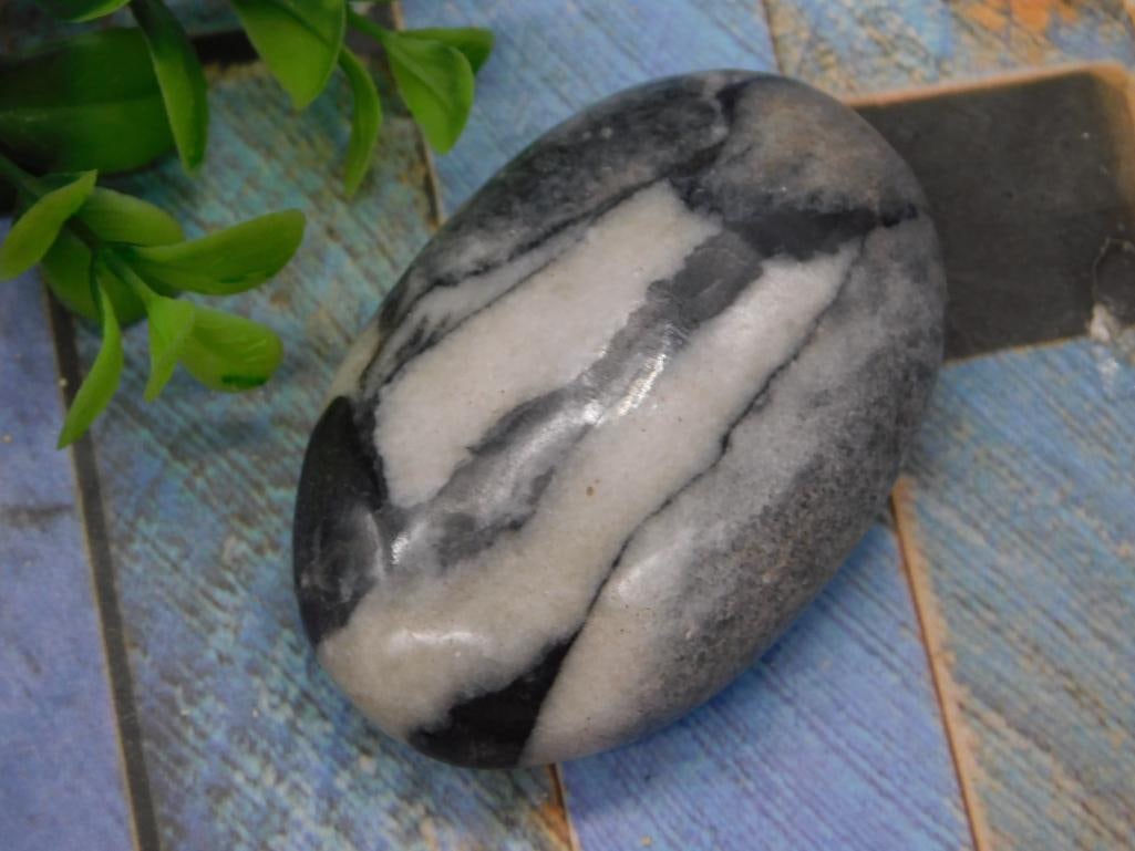 ZEBRA JASPER PALM STONE ROCK STONE LAPIDARY SPECIMEN: ZEBRA JASPER PALM STONE ROCK STONE LAPIDARY SPECIMEN — Part of our Discover Vintage Vault, Crystals and Gems auction at HATMAN'S Auctions! Please see photos for measurements and condition. YES, we h
