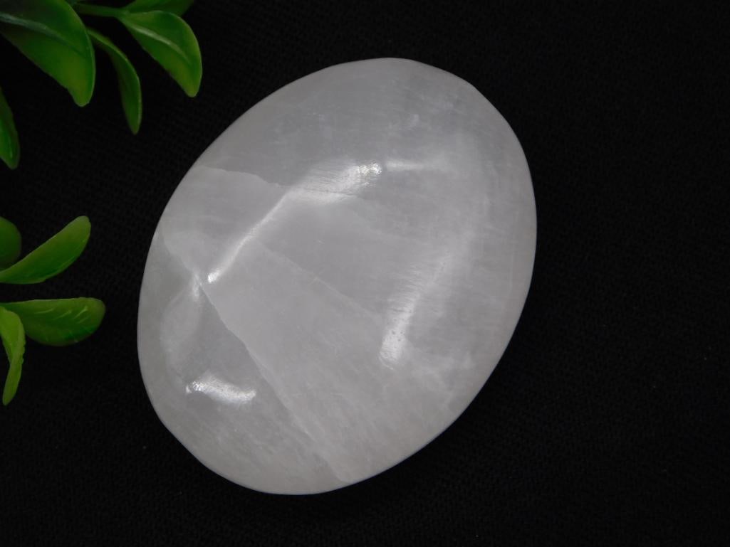 SELENITE PALM STONE ROCK STONE LAPIDARY SPECIMEN (1 of 3)