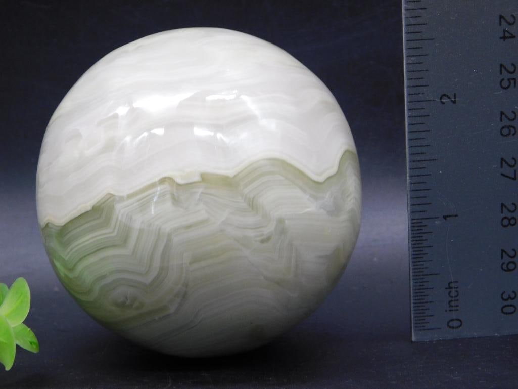 STONE SPHERE ROCK STONE LAPIDARY SPECIMEN - 2