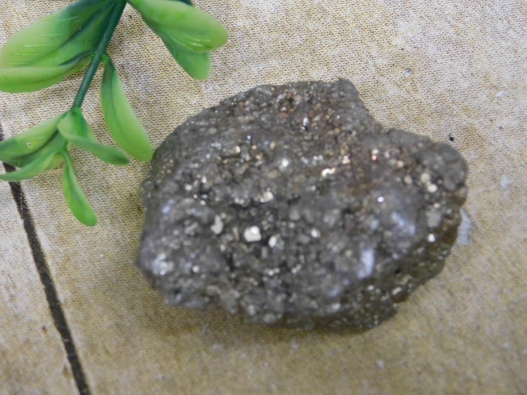 PYRITE ROCK STONE LAPIDARY SPECIMEN: PYRITE ROCK STONE LAPIDARY SPECIMEN — Part of our Discover Sunken Cove, Crystals and Gems auction at HATMAN'S Auctions! Please see photos for measurements and condition. YES, we have in-house