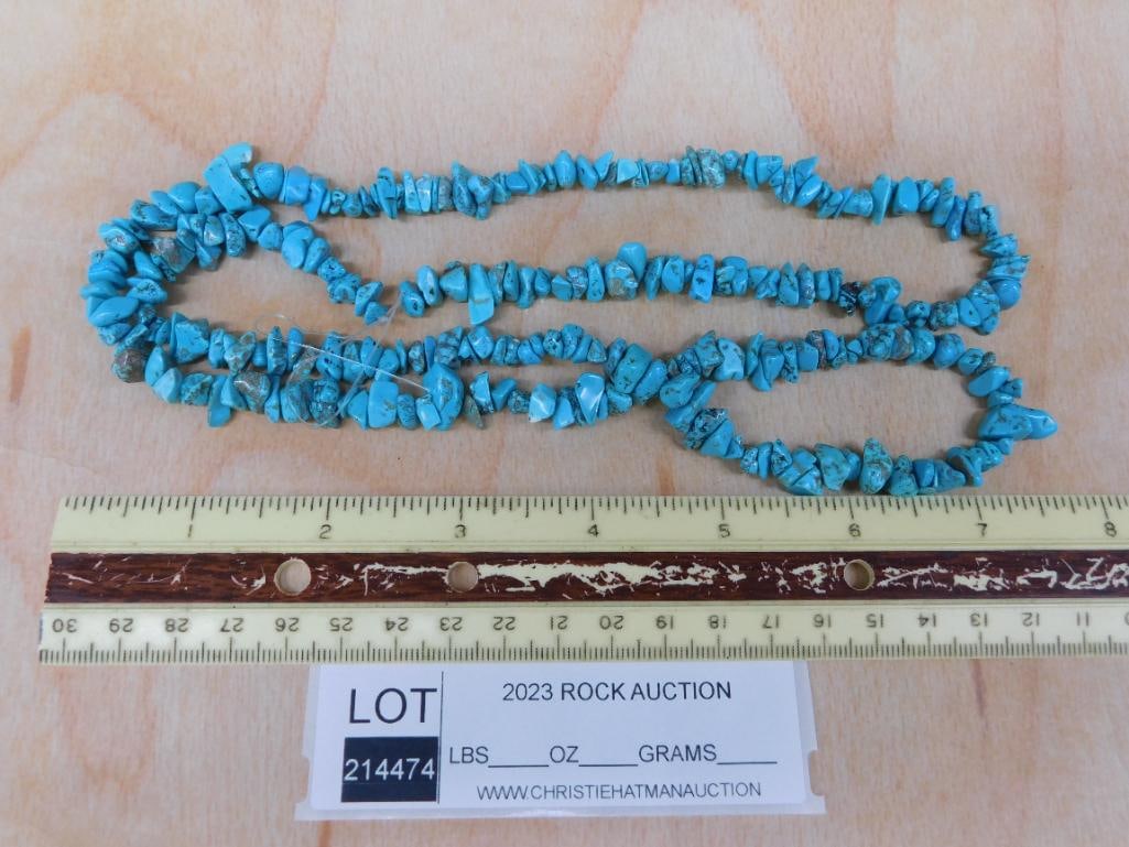 STONE CHIP NECKLACE ROCK STONE LAPIDARY SPECIMEN - 2