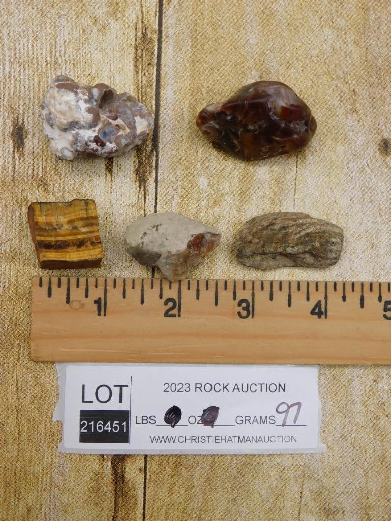 MIXED ROUGH LOT ROCK STONE LAPIDARY SPECIMEN - 2