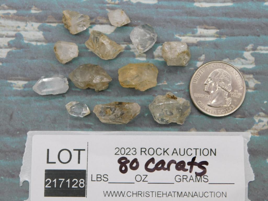 HERKIMER DIAMONDS ROCK STONE LAPIDARY SPECIMEN - 2