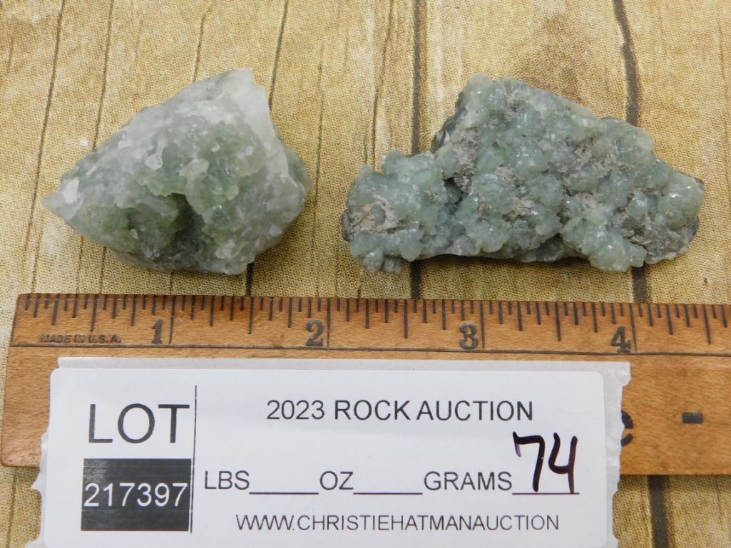 PREHNITE ROCK STONE LAPIDARY SPECIMEN - 2