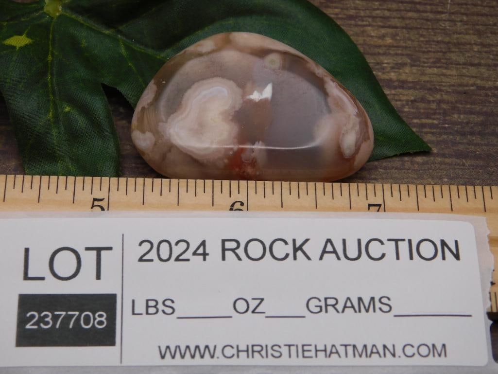 FLOWER PETAL AGATE ROCK STONE LAPIDARY SPECIMEN - 2