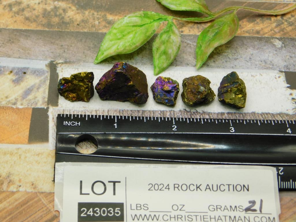 PEACOCK ORE ROCK STONE LAPIDARY SPECIMEN - 3