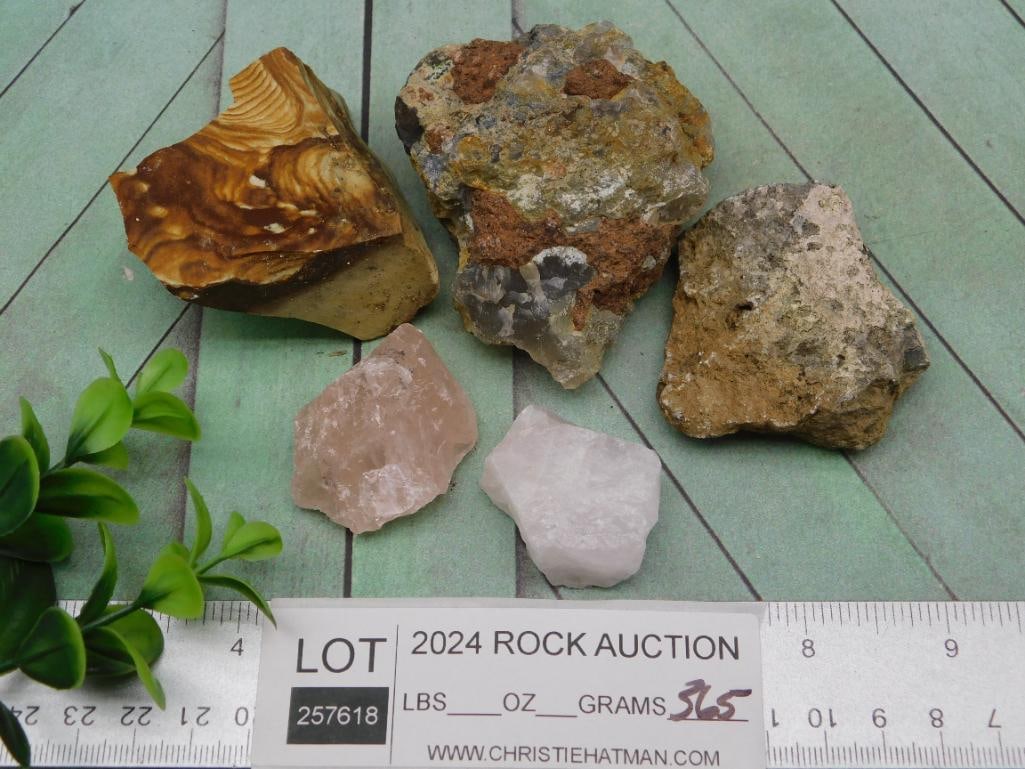 MIXED ROUGH LOT ROCK STONE LAPIDARY SPECIMEN - 2