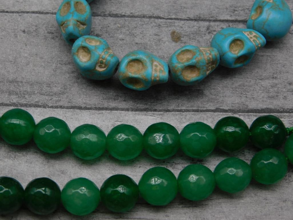 STONE BEADS ROCK STONE LAPIDARY SPECIMEN - 2