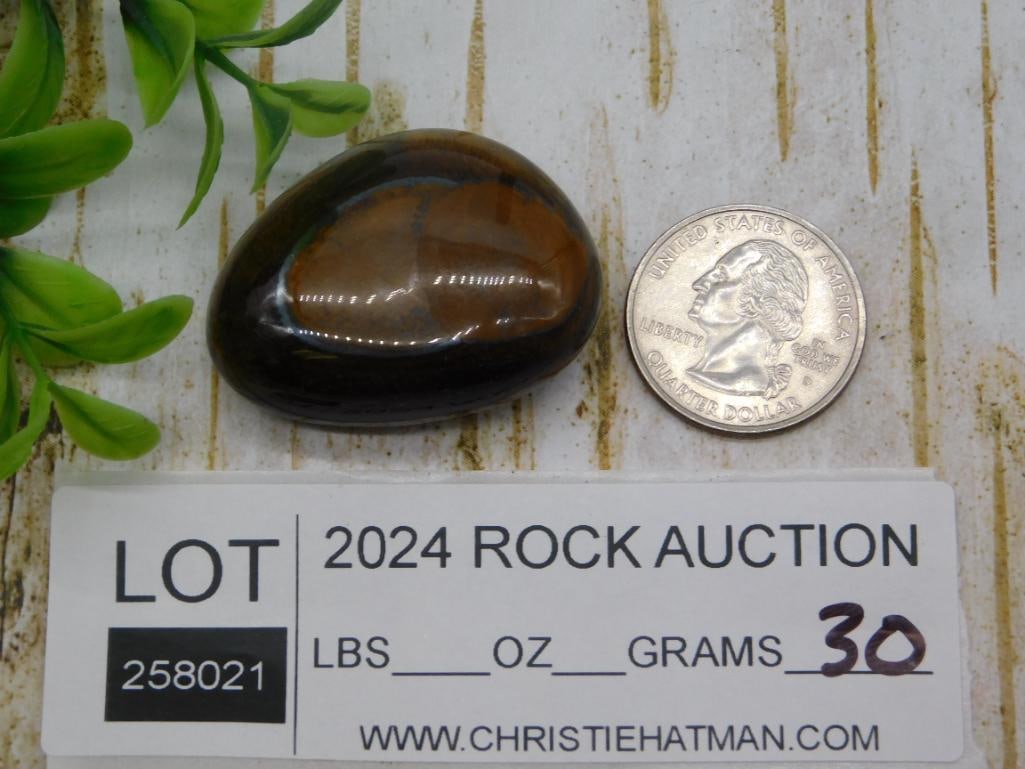 TIGER EYE ROCK STONE LAPIDARY SPECIMEN - 2