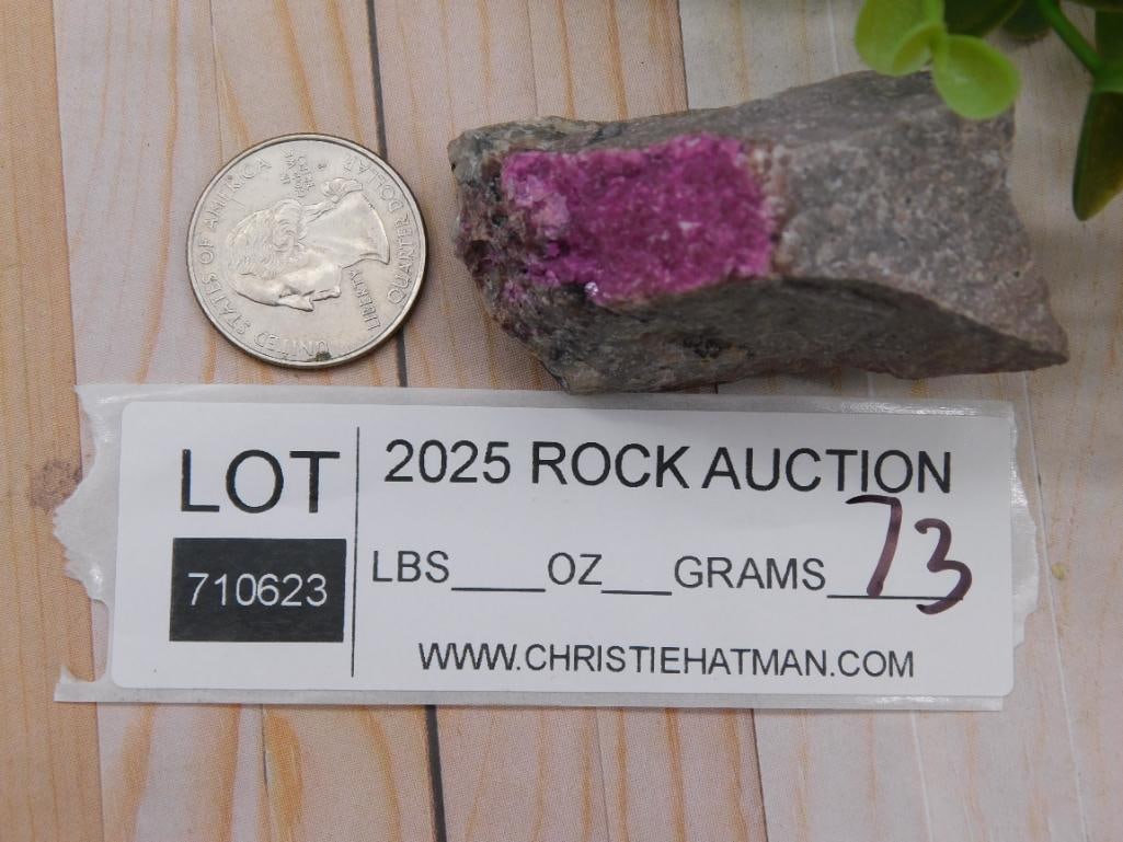 Cobalt Calcite Rock Stone Lapidary Specimen - 2