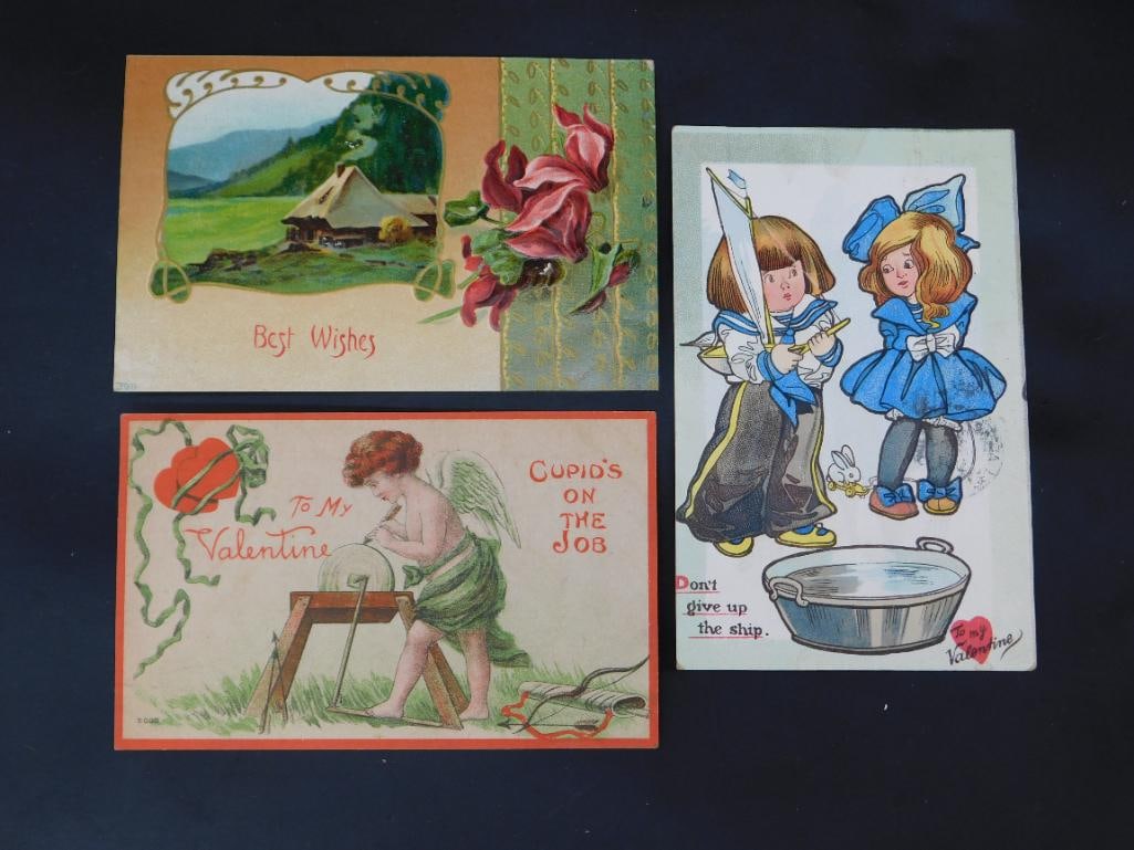 VINTAGE POSTCARDS ANTIQUE EPHEMERA (1 of 2)