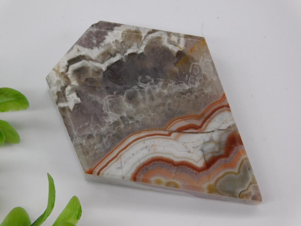 CRAZY LACE AGATE GEOMETRIC ROCK STONE LAPIDARY SPECIMEN (1 of 2)