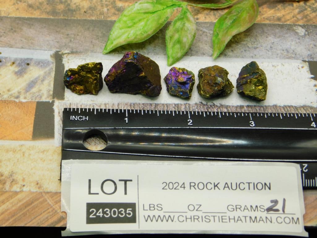 PEACOCK ORE ROCK STONE LAPIDARY SPECIMEN - 2