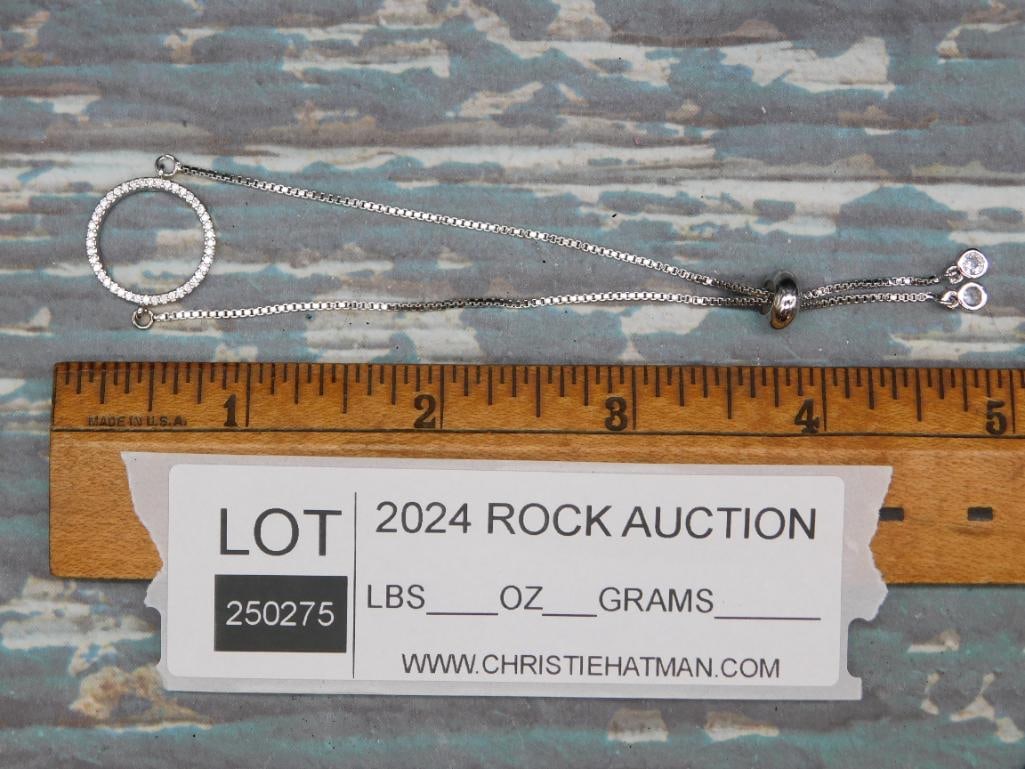 ADJUSTABLE STONE BRACELET ROCK STONE LAPIDARY SPECIMEN - 2