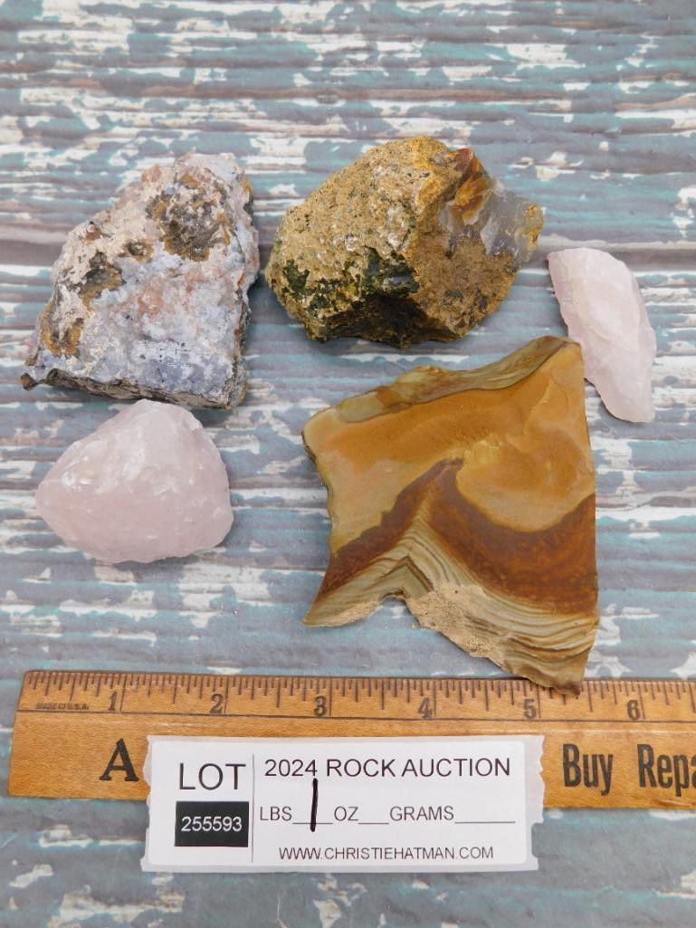 MIXED ROUGH LOT ROCK STONE LAPIDARY SPECIMEN - 2
