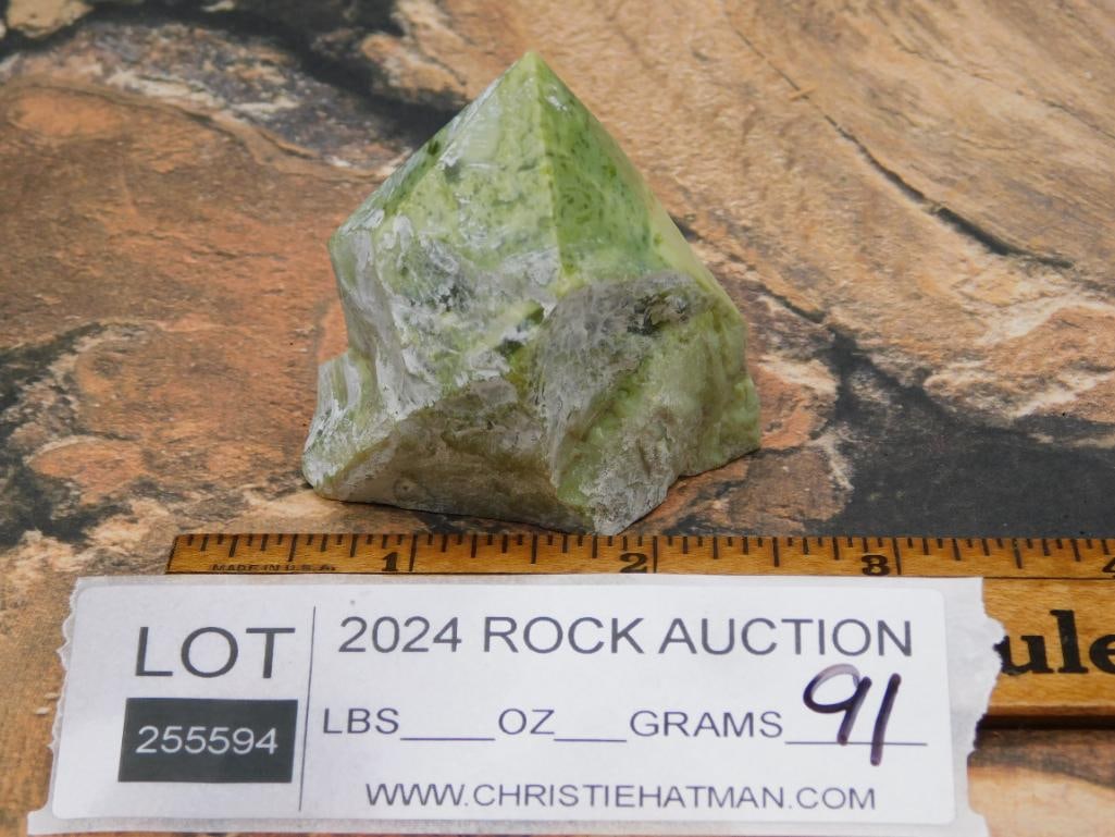 SERPENTINE POINT ROCK STONE LAPIDARY SPECIMEN - 2