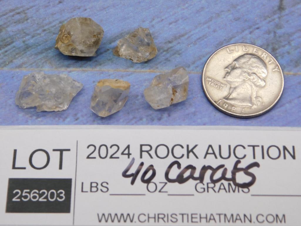 HERKIMER DIAMONDS ROCK STONE LAPIDARY SPECIMEN - 2