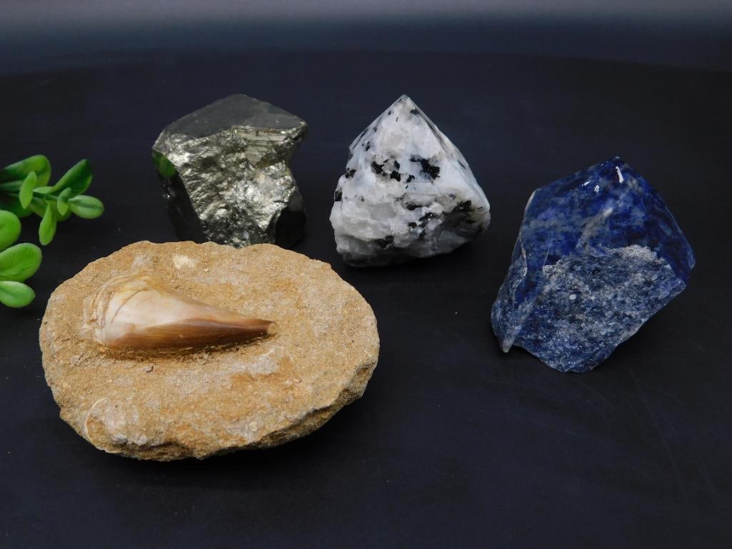 MIXED LOT ROCK STONE LAPIDARY SPECIMEN: MIXED LOT ROCK STONE LAPIDARY SPECIMEN
