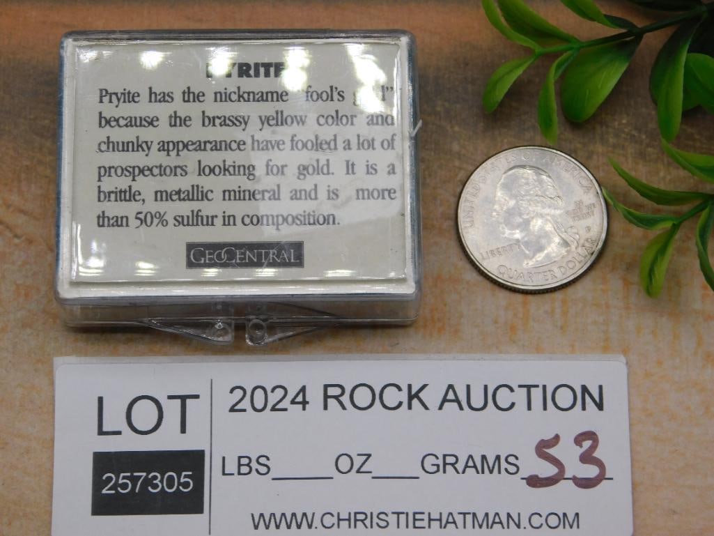 PYRITE ROCK STONE LAPIDARY SPECIMEN - 2