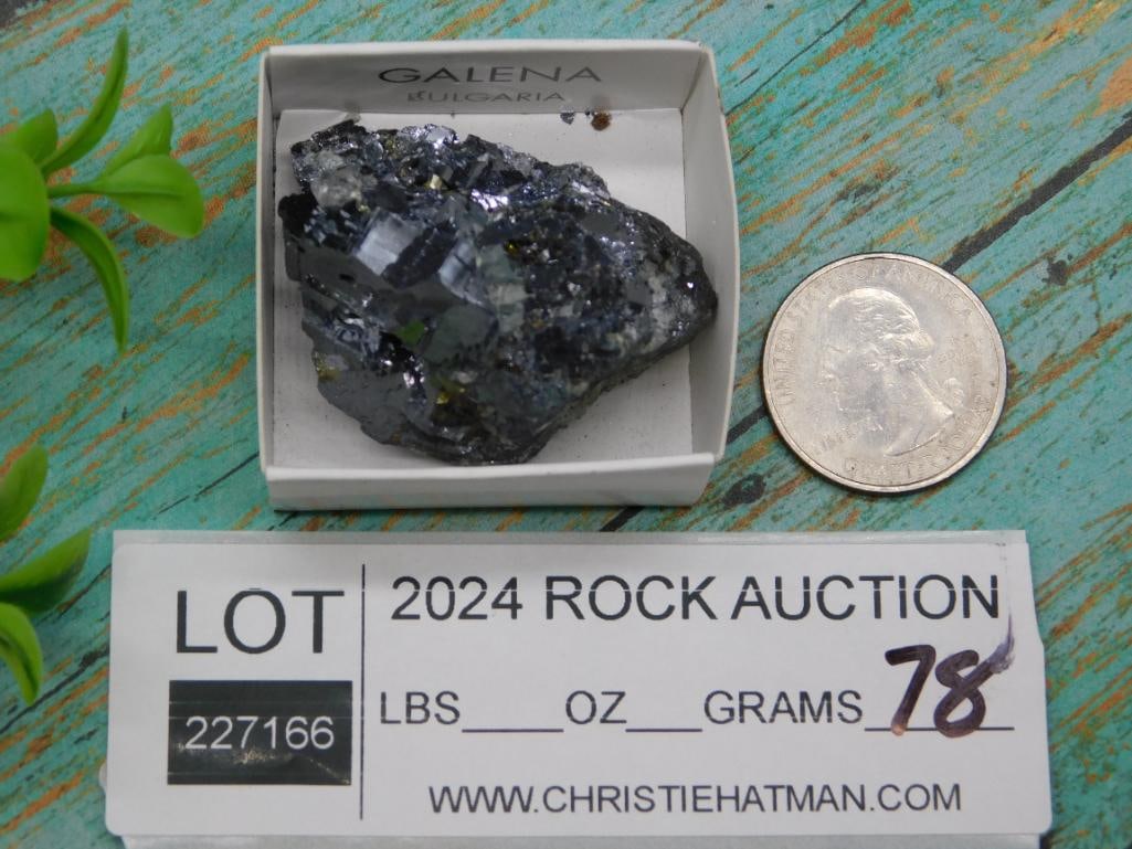 GALENA ROCK STONE LAPIDARY SPECIMEN - 3