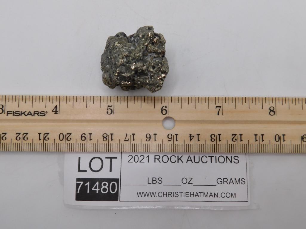 PYRITE ROCK STONE LAPIDARY SPECIMEN - 4