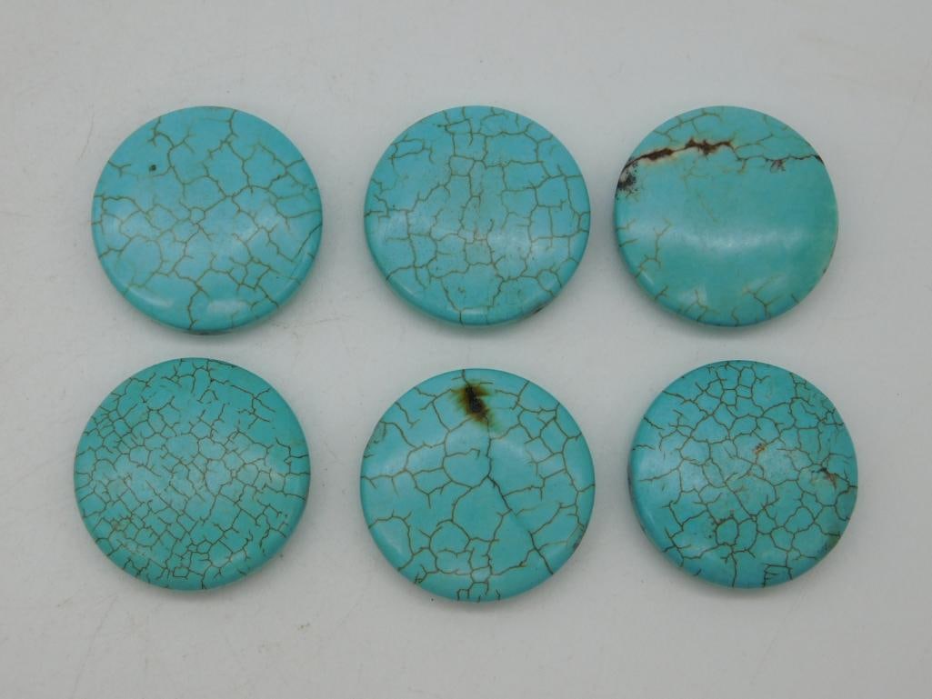 TURQUENITE BEADS ROCK STONE LAPIDARY SPECIMEN: TURQUENITE BEADS ROCK STONE LAPIDARY SPECIMEN — Part of our Discover Curiosity Shop, Crystals and Gems auction at HATMAN'S Auctions! Please see photos for measurements and condition. YES, we have