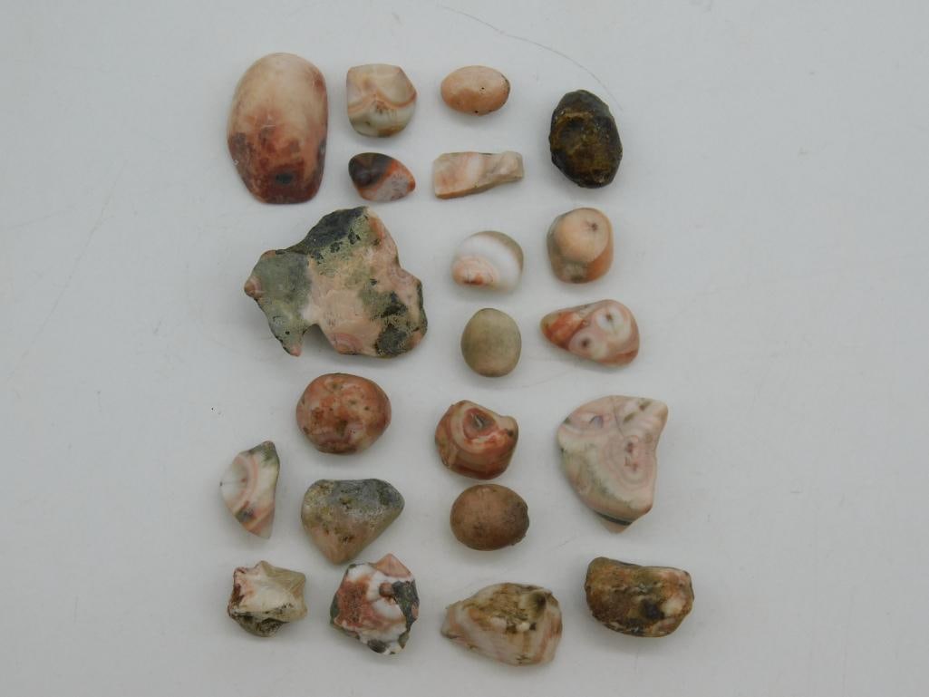 THOMPSONITE ROCK STONE LAPIDARY SPECIMEN: THOMPSONITE ROCK STONE LAPIDARY SPECIMEN