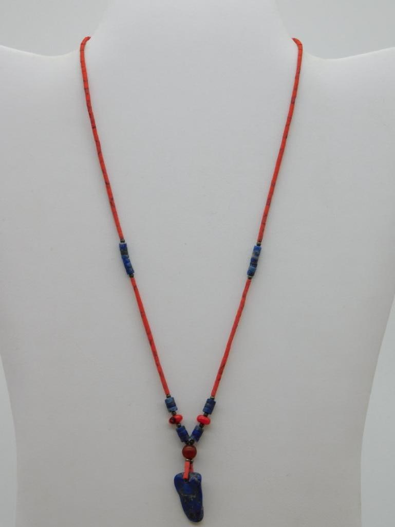 MIXED STONE NECKLACE ROCK STONE LAPIDARY SPECIMEN: MIXED STONE NECKLACE ROCK STONE LAPIDARY SPECIMEN