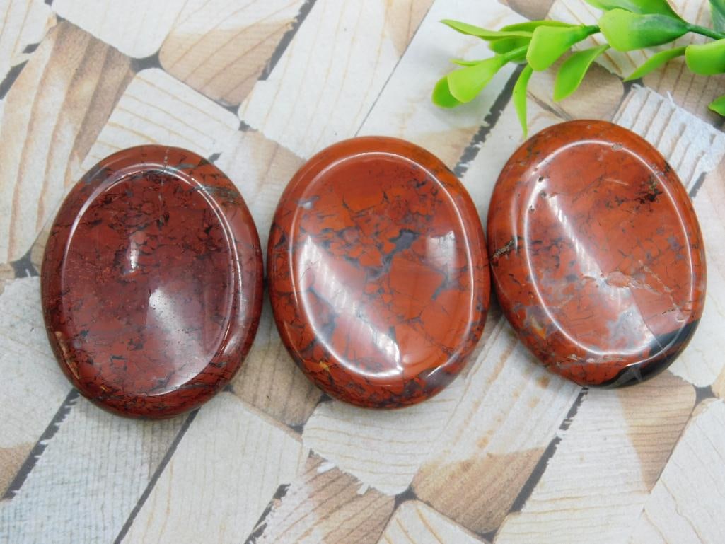 BRECCIATED JASPER WORRY STONES ROCK STONE LAPIDARY SPECIMEN (1 of 2)