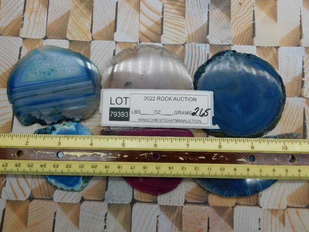 AGATE SLICES ROCK STONE LAPIDARY SPECIMEN - 2