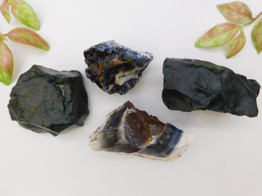 MIXED LOT ROCK STONE LAPIDARY SPECIMEN: MIXED LOT ROCK STONE LAPIDARY SPECIMEN — Part of our Discover Curiosity Shop, Crystals and Gems auction at HATMAN'S Auctions! Please see photos for measurements and condition. YES, we have in-house