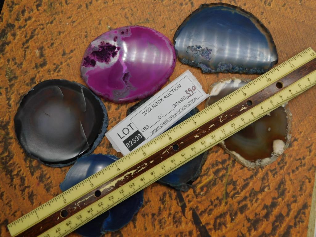 AGATE SLICES ROCK STONE LAPIDARY SPECIMEN - 2