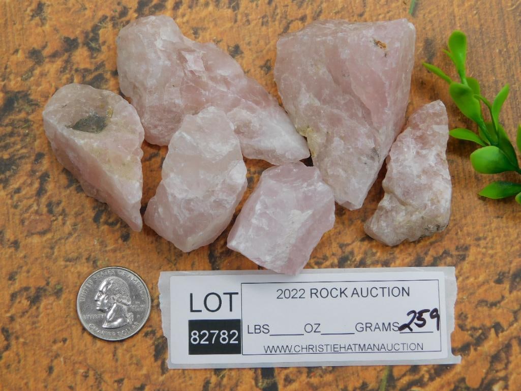 ROSE QUARTZ ROCK STONE LAPIDARY SPECIMEN - 2