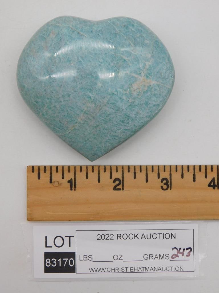 STONE HEART ROCK STONE LAPIDARY SPECIMEN - 2