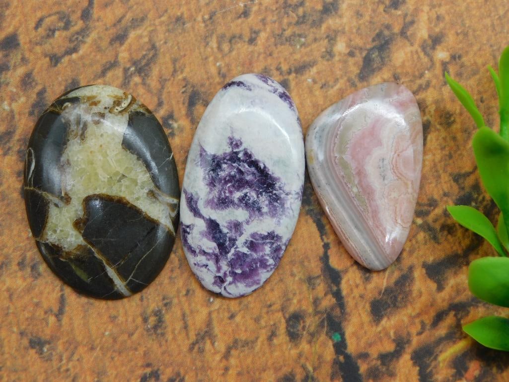 CABOCHONS ROCK STONE LAPIDARY SPECIMEN (1 of 2)