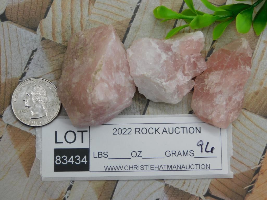 ROSE QUARTZ ROCK STONE LAPIDARY SPECIMEN - 2