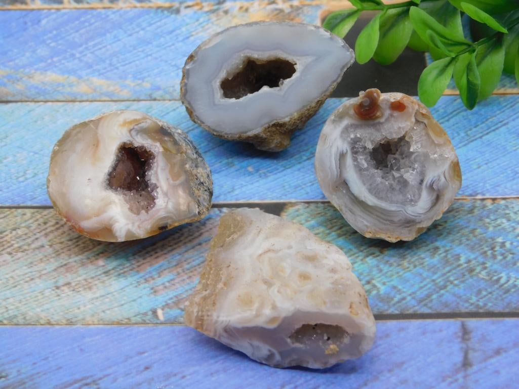 GEODE ROCK STONE LAPIDARY SPECIMEN: GEODE ROCK STONE LAPIDARY SPECIMEN — Part of our Discover Curiosity Shop, Crystals and Gems auction at HATMAN'S Auctions! Please see photos for measurements and condition. YES, we have in-house ship