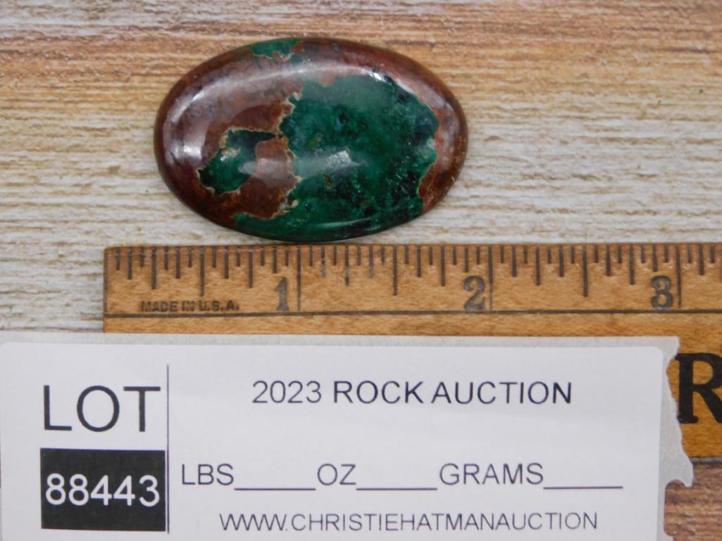 CHRYSOCOLLA CABOCHON ROCK STONE LAPIDARY SPECIMEN - 2