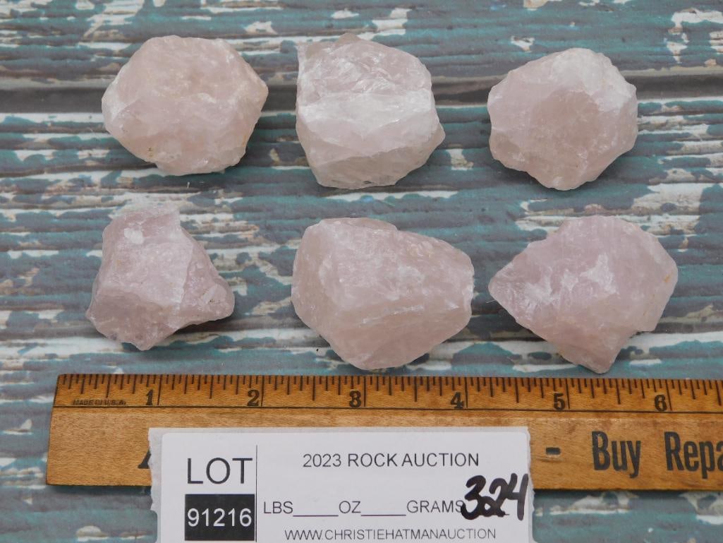 ROSE QUARTZ ROCK STONE LAPIDARY SPECIMEN - 2