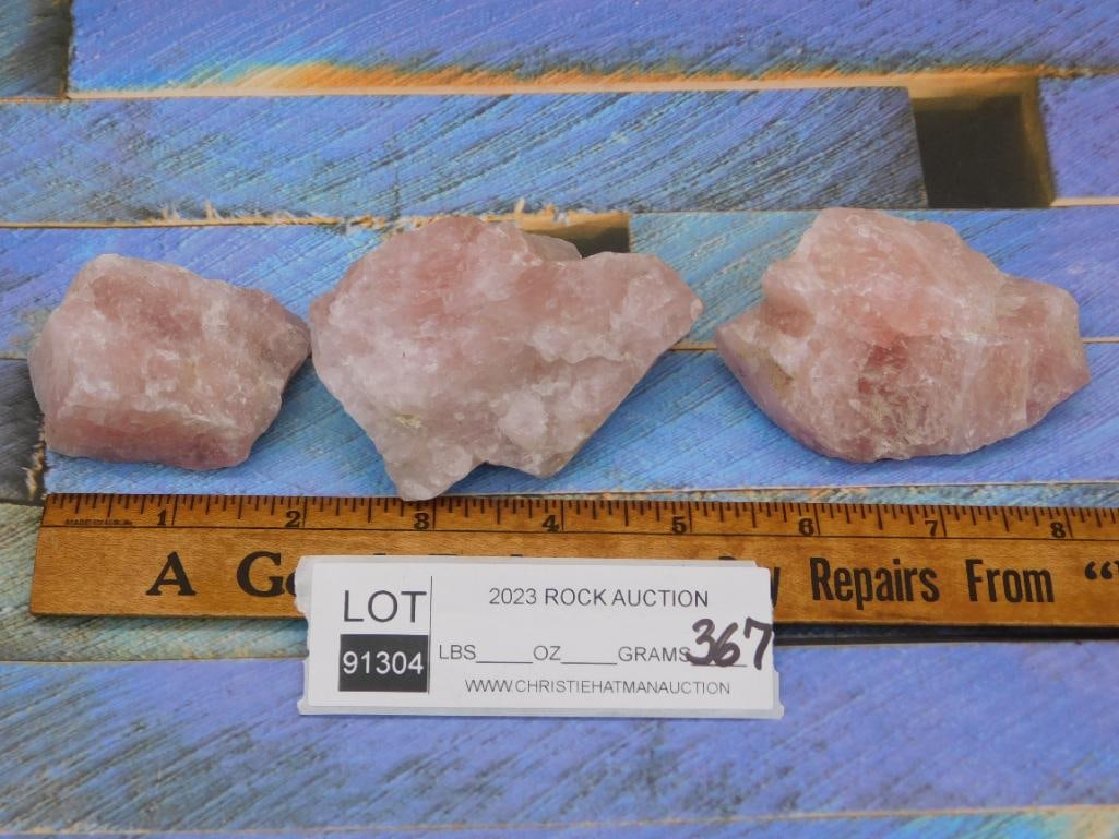 ROSE QUARTZ ROCK STONE LAPIDARY SPECIMEN - 2