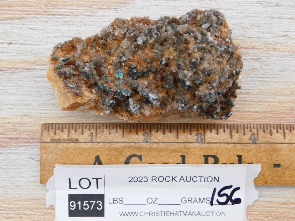 MALACHITE ON DOLOMITE ROCK STONE LAPIDARY SPECIMEN - 2