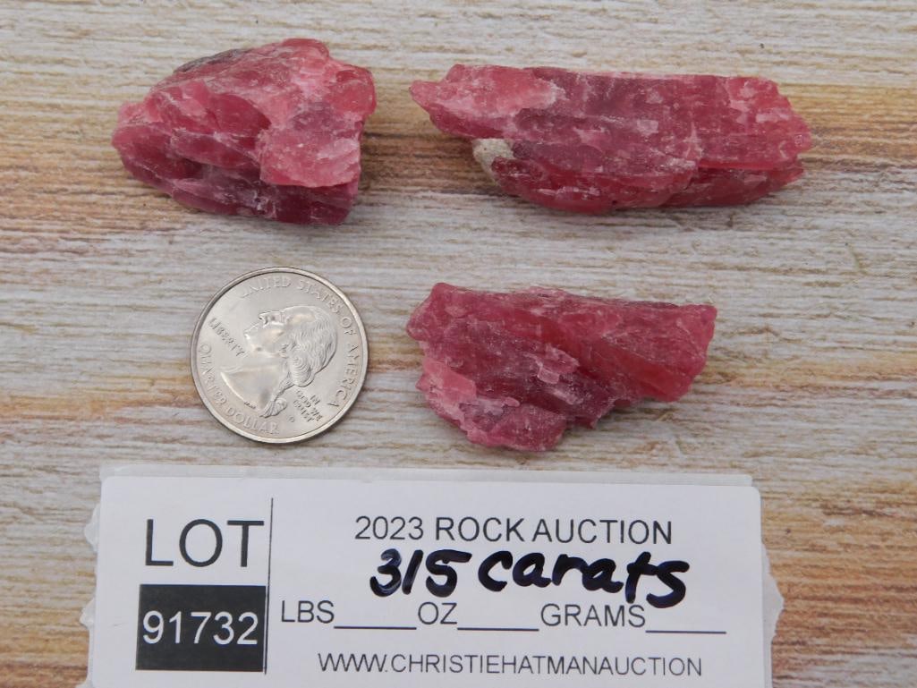 GEM RHODONITE ROCK STONE LAPIDARY SPECIMEN - 2
