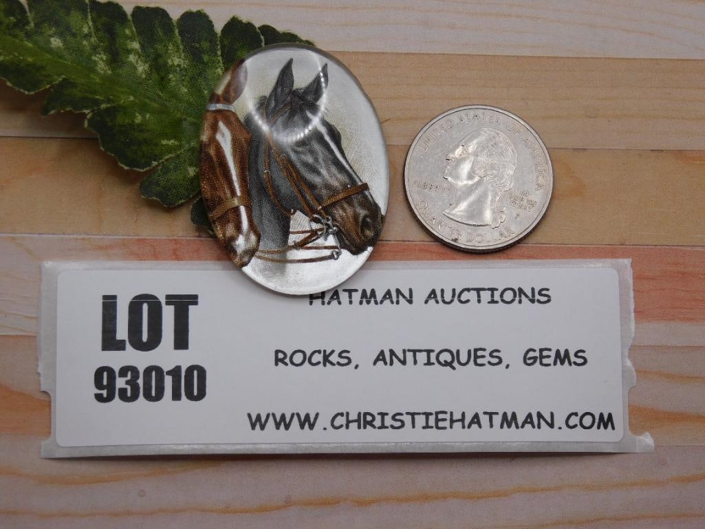 HORSE CABOCHON ROCK STONE LAPIDARY SPECIMEN: HORSE CABOCHON ROCK STONE LAPIDARY SPECIMEN