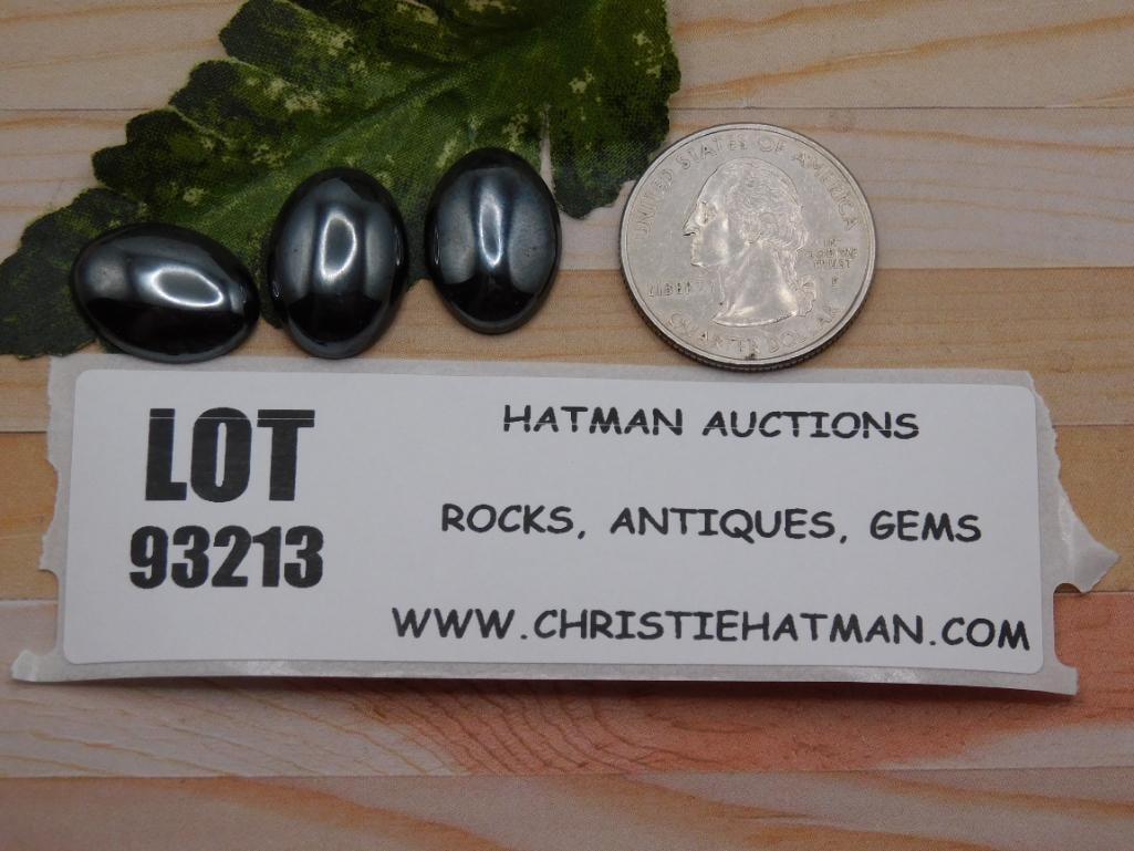 HEMATITE CABOCHON ROCK STONE LAPIDARY SPECIMEN: HEMATITE CABOCHON ROCK STONE LAPIDARY SPECIMEN