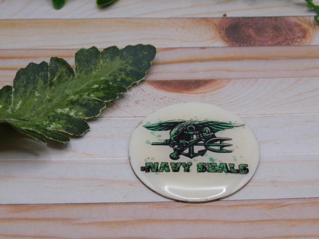 NAVY SEAL CABOCHON ROCK STONE LAPIDARY SPECIMEN (1 of 2)